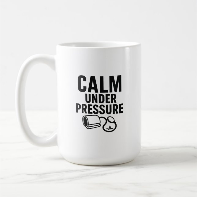 Calme sous pression Mug (Gauche)