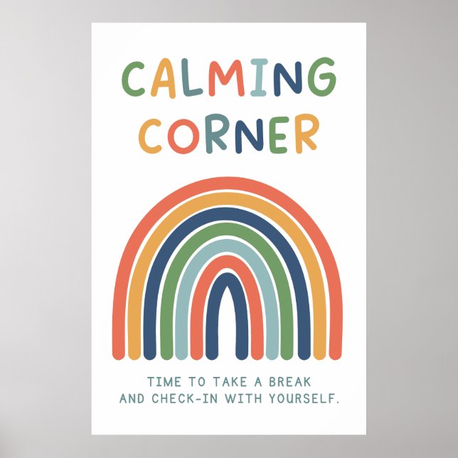 Calming Corner Classroom Poster (Vorne)