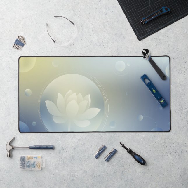 Calming & Functional Lotus Desk Mat Schreibtischunterlage (Arbeitsplatz)