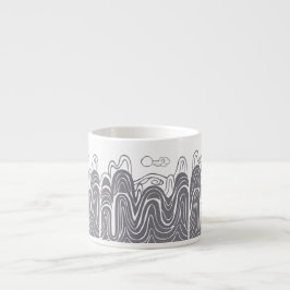 Calming Mountain View Espresso Cup Espressotasse