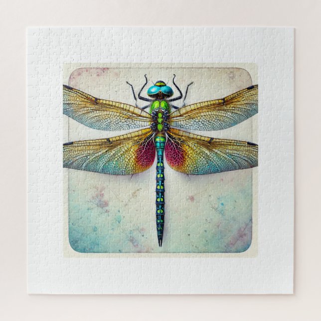 Calophlebia Dragonfly 050824IREF242 - Watercolor (Vertikal)
