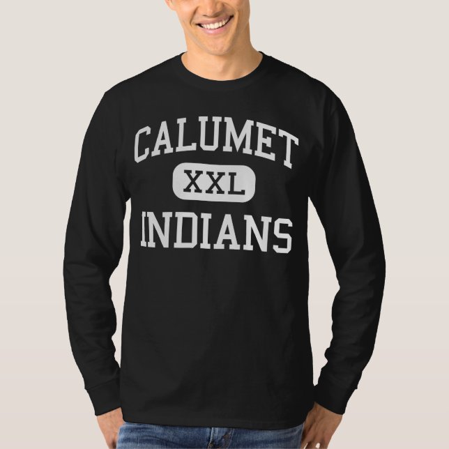 Calumet - amerikanischer Ureinwohner - Highschool T-Shirt (Vorderseite)