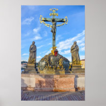 Calvary Skulptur, Karlsbrücke, Prag