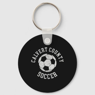 Calvert County Soccer Retro abgenutzt 90er Vintag Schlüsselanhänger