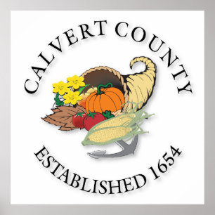 Calvert Landkreis Siegel Poster
