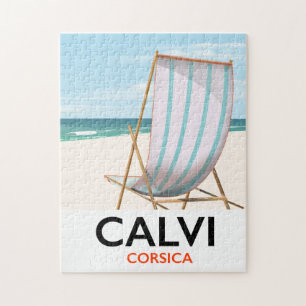 Calvi Corsica Reiseposter