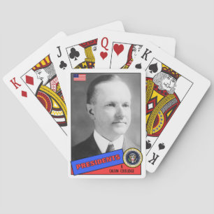 Calvin Coolidge Baseball Card Spielkarten