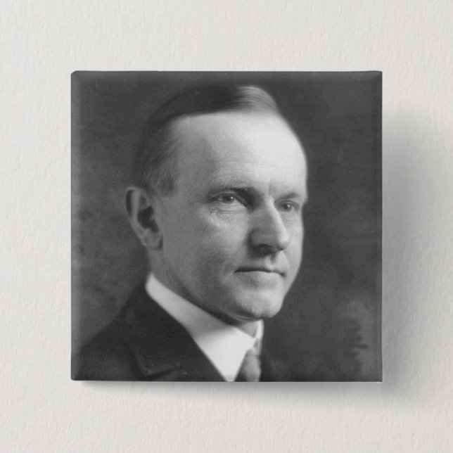 Calvin Coolidge Button (Vorderseite)