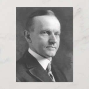 Calvin Coolidge Postkarte