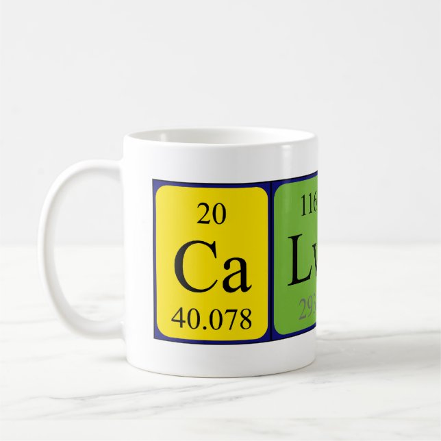 Calvin Periodenname Tasse (Links)