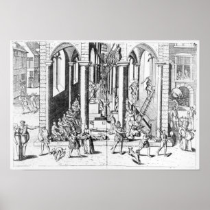 Calvinisten, die Statuen zerstören Poster