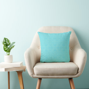 Calyne – Coussin Décoratif Bleu Aqua Doux