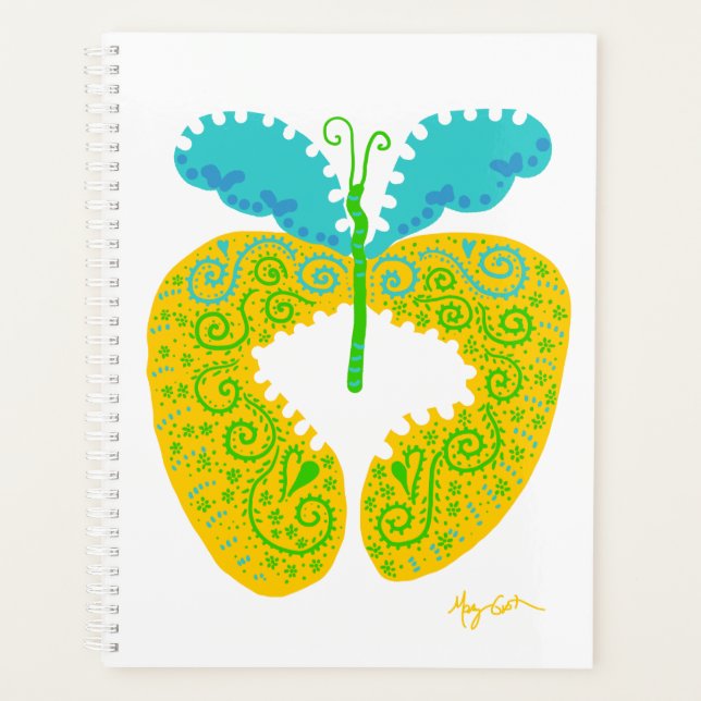 'Calypso' Butterfly Day Planner Planer (Vorderseite)