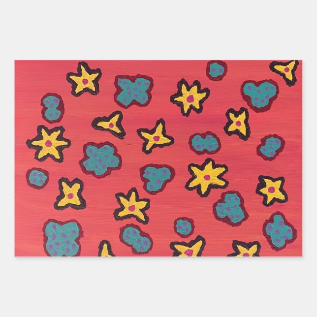 Calypso-Geschenkpapierbögen Geschenkpapier Set (Vorderseite)