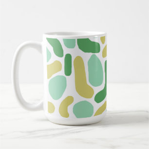 Calypso Modernes, Abstraktes Grün, Limon Kaffeetasse