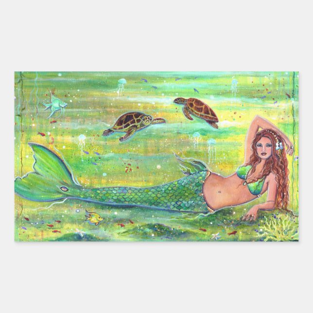 Calypso sirène avec stickers tortues de mer (Devant)
