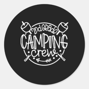 Cam 2. Klasse Camping-Mannschaft Lehrer der zweite Runder Aufkleber