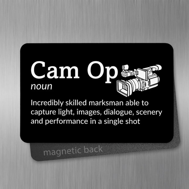 Cam Op Definition - Crew 4" x 6" Flex Magnet (Von Creator hochgeladen)