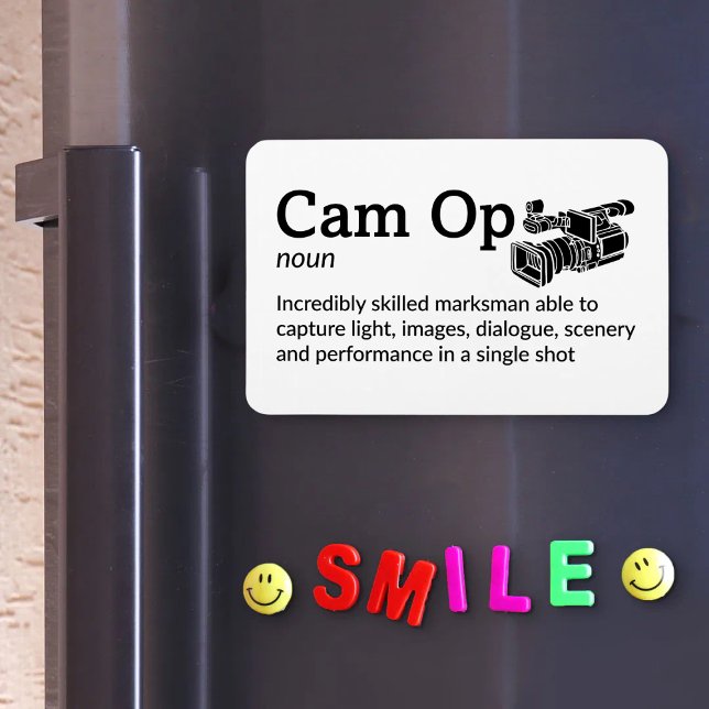 Cam Op Definition - Set Life 4" x 6" Flex Magnet (Von Creator hochgeladen)