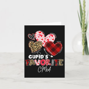Cama-Nurse-Valentins-Schmetterlings-Schottenmuster Karte