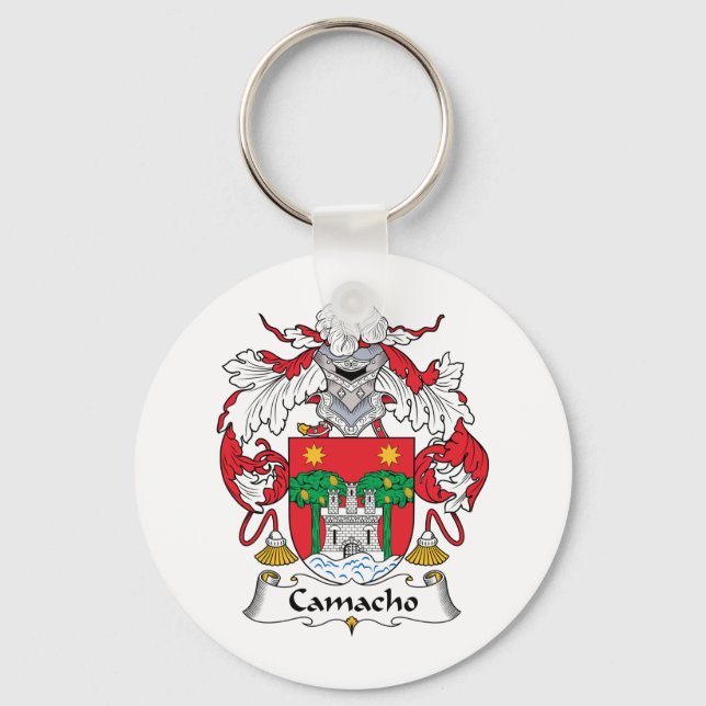 Camacho Familienwappen Schlüsselanhänger (Vorderseite)