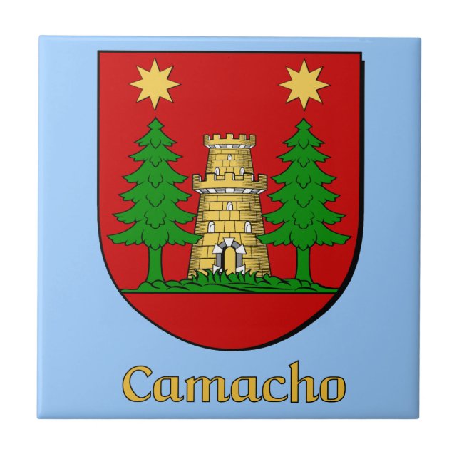 Camacho Family Shield Fliese (Vorderseite)