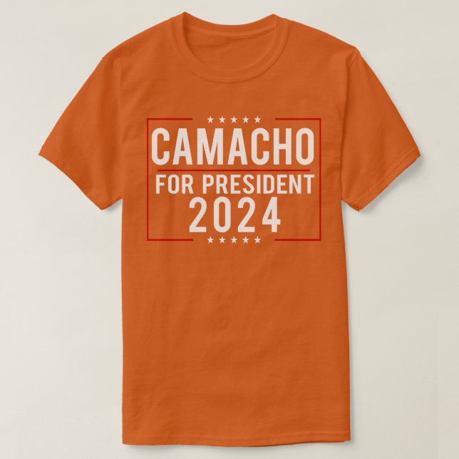 Camacho für die Diokratie 2024 T-Shirt (Design vorne)