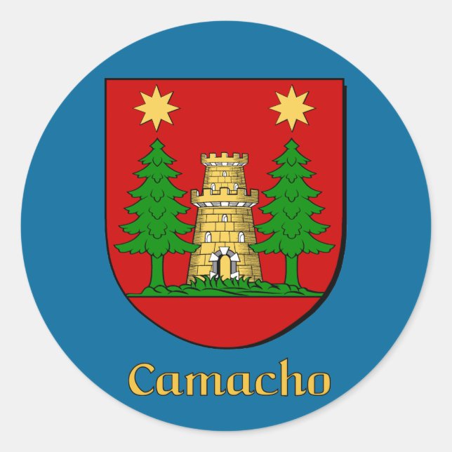 Camacho-Schutzschild-Aufkleber Runder Aufkleber (Vorderseite)