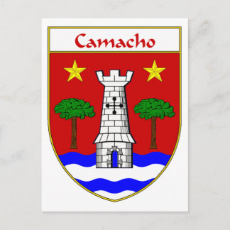 Camacho-Wappen/Familienwappen Postkarte