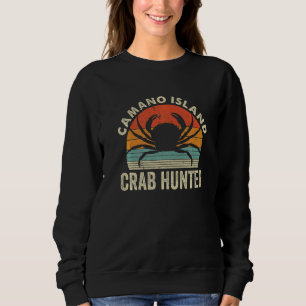Camano Island Crab Jagen Crabbing Angeln Sweatshirt