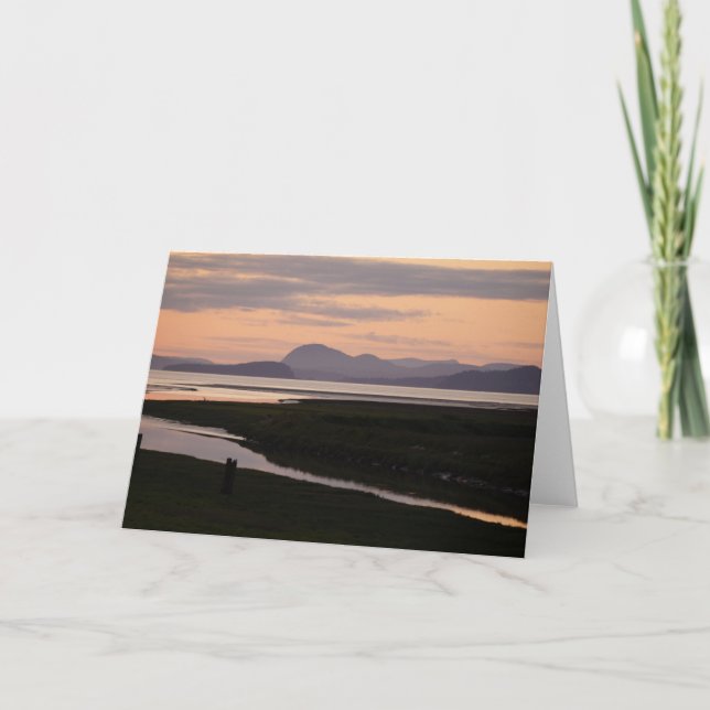 Camano Island, WA, bei Sunset Grußkarte Karte (Vorderseite)
