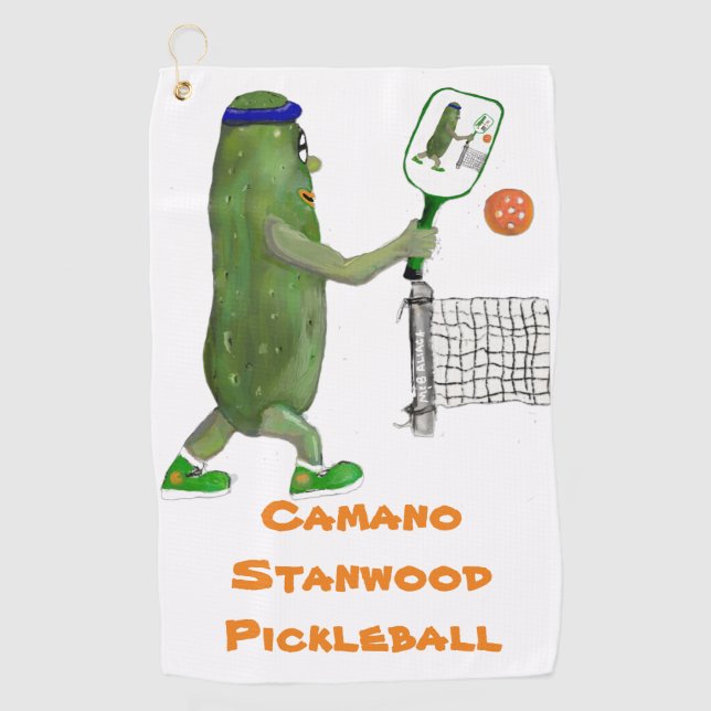 Camano Stanwood Pickleball Golfhandtuch (Vorderseite)