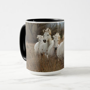 Camargue Horses Running Tasse