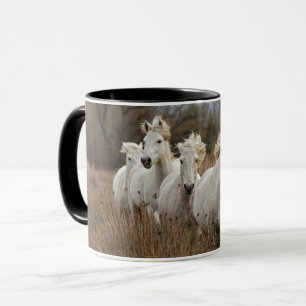 Camargue Horses Running Tasse
