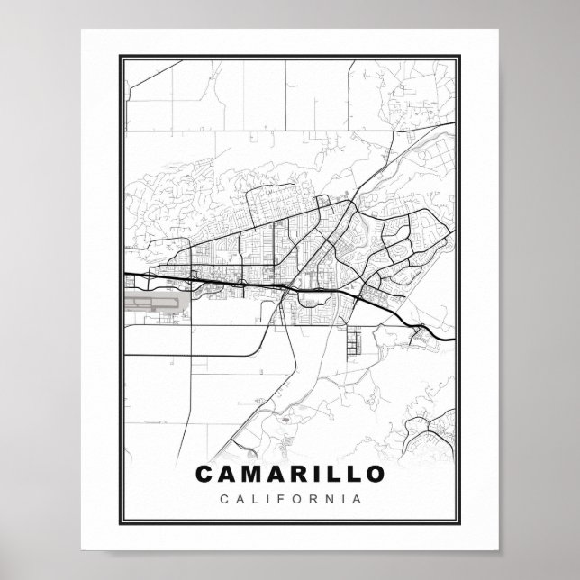 Camarillo Map Poster (Vorne)