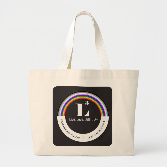 Camarillo Pride Tote Bag Jumbo Stoffbeutel (Vorne)