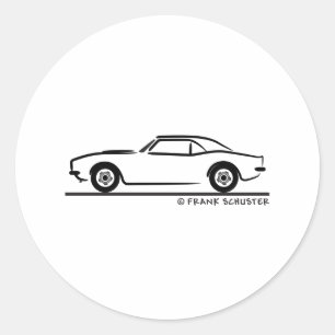 Camaro 1969 runder aufkleber