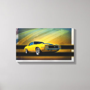 Camaro 1969 solides solubles a enveloppé la toile