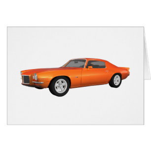 Camaro 1972: Muskel-Auto: Orange Ende: