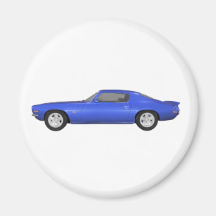 Camaro 1972 Z28: Muskel-Auto: Blaues Ende: Magnet