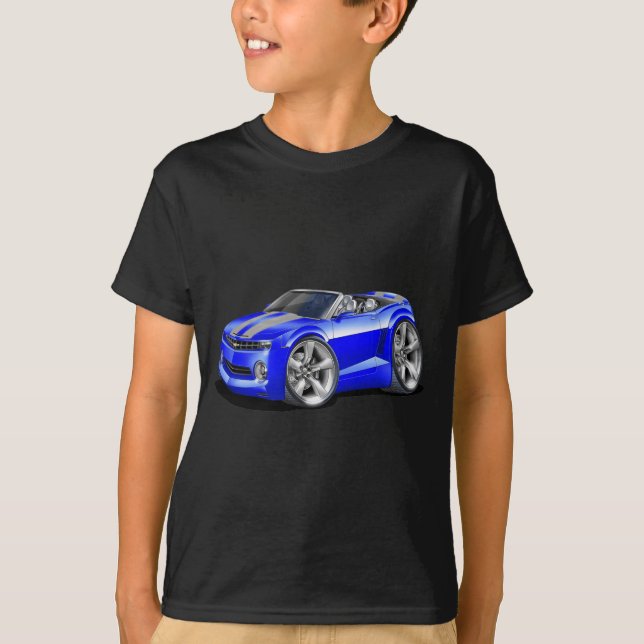 Camaro Blau-Graues Kabriolett 2012 T-Shirt (Vorderseite)
