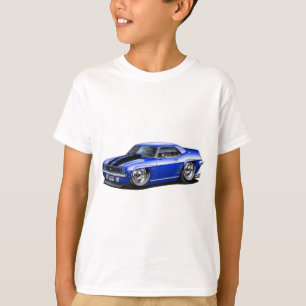 Camaro Blau-Schwarzes Auto 1969 T-Shirt