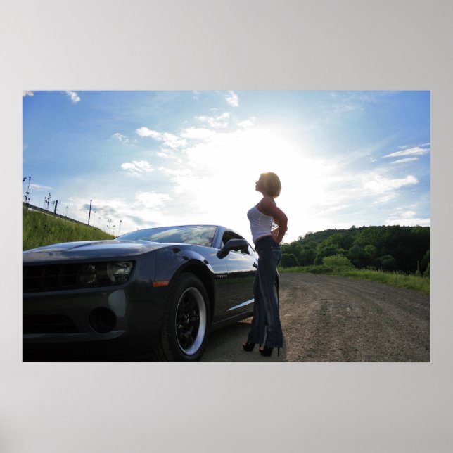 Camaro Girl Poster (Vorne)