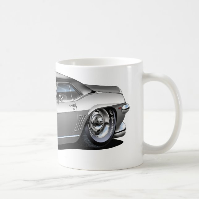 Camaro Grau-Schwarzes Auto 1969 Kaffeetasse (Rechts)