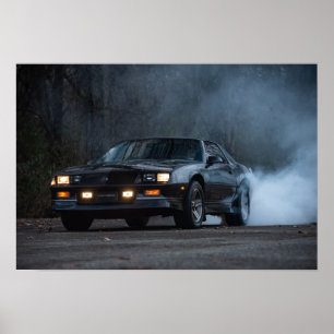 Camaro IROC-Z-Burnout Poster