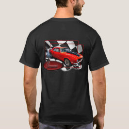 Camaro mit hinterer Schachflagge  T-Shirt