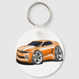 Camaro Orange-Weißes Auto 2010-11 Schlüsselanhänger
