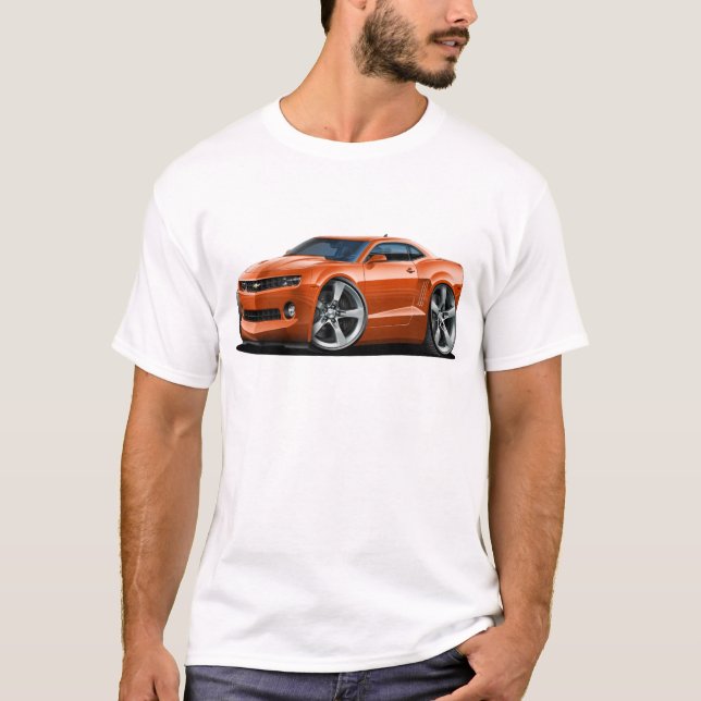 Camaro Orangen-Auto 2010-12 T-Shirt (Vorderseite)