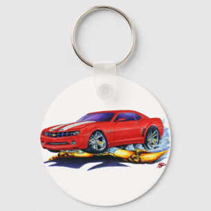 Camaro Rot-Weißes Auto 2010 Schlüsselanhänger
