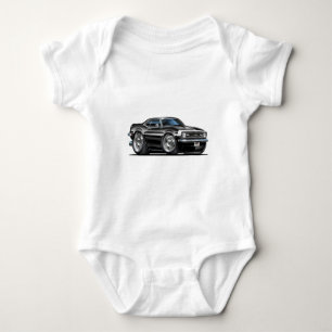 Camaro Schwarz-weißes Auto 1968 Baby Strampler